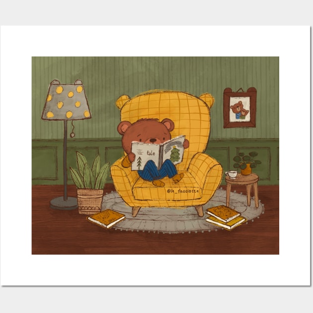 Cozy Bear Wall Art by LeFacciotte